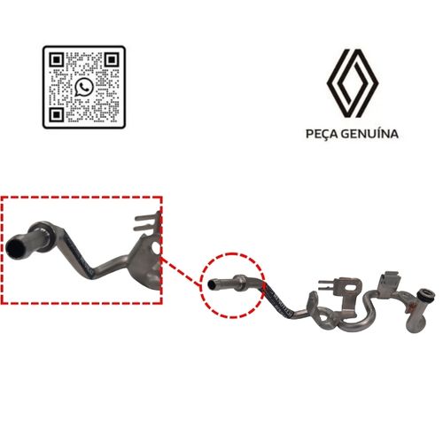 RN 86UB0B 144986UB0B TUBO DE REFRIGERA€AO DA TURBINA 1.0 - 5